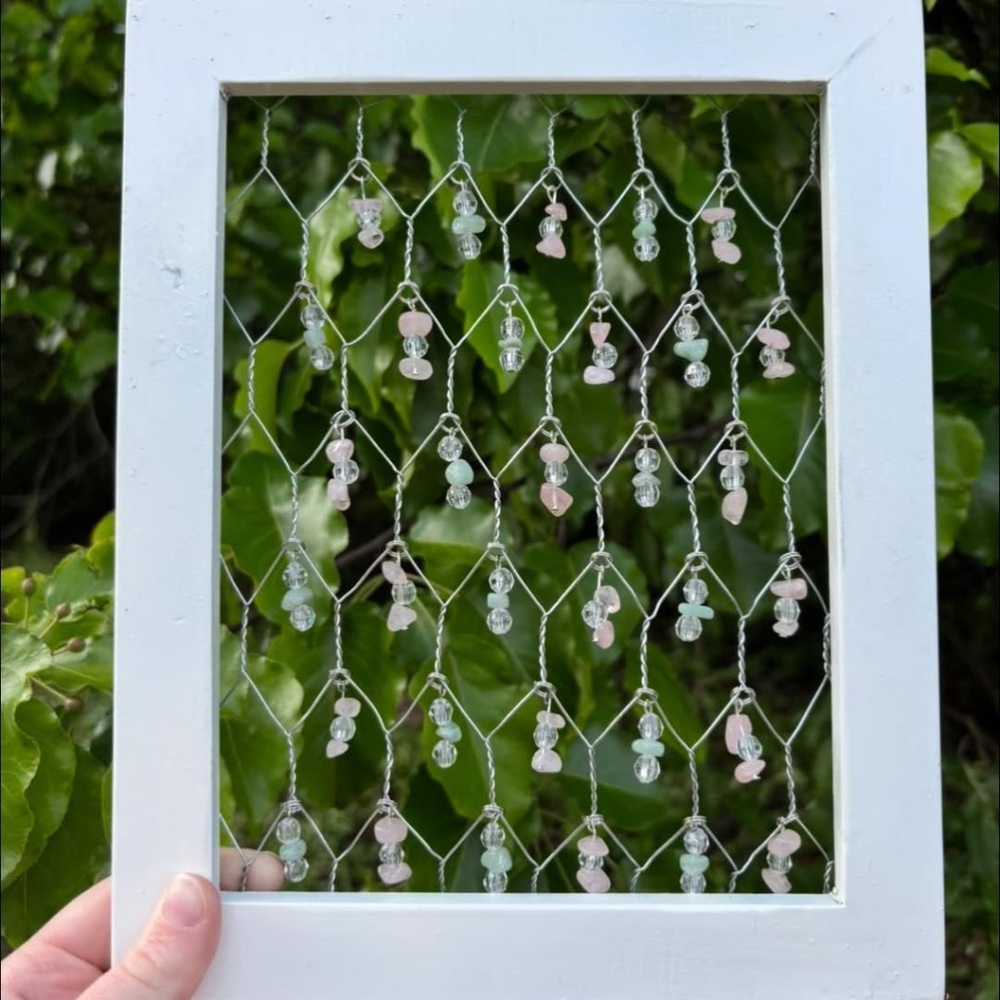 Pastel Prism Chicken Wire Suncatcher